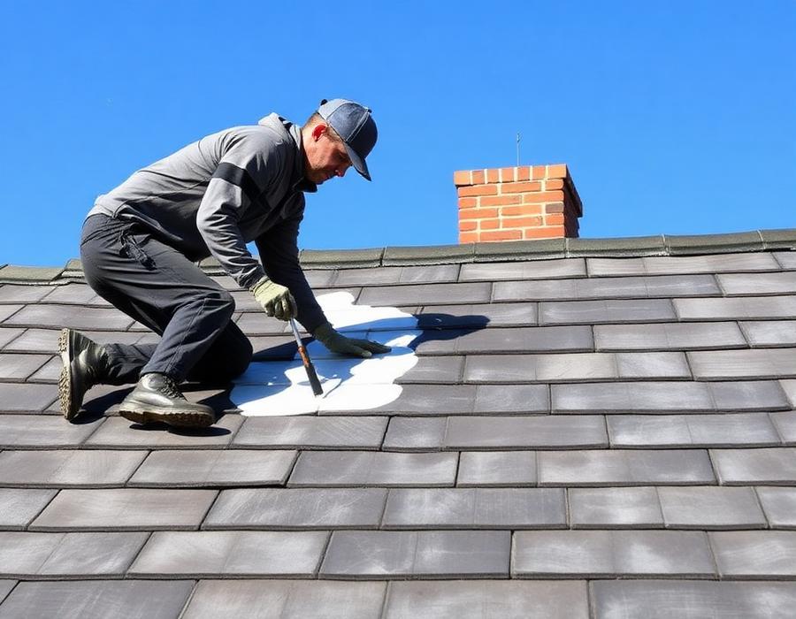 Slate roof coating